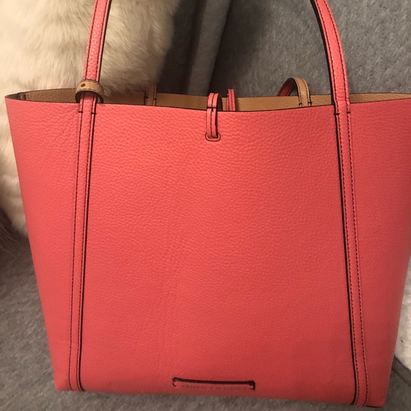 A/X Armani Exchange tote bag Reversible Pink/Tan - Picture 7 of 8